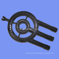 Customized cast iron gas bbq burner parts